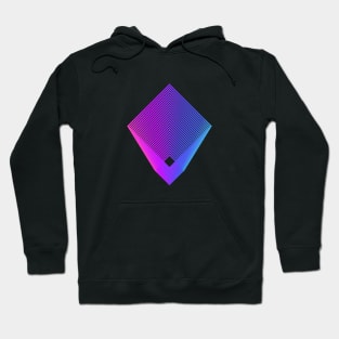 abstract gradient square Hoodie